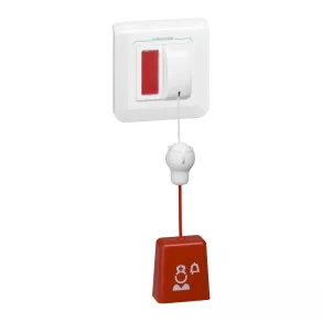   Comutator cu cablu de tragere Legrand Program Mosaic cu indicator luminos încorporat, cablu inclus - 076664L