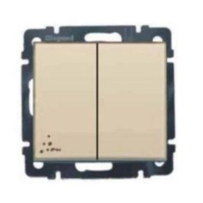 Legrand Valena 106+6 IP44 comutator dublu, fildeș - 774198