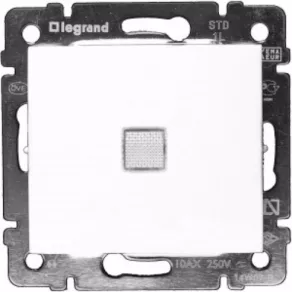   Întrerupător Legrand Valena 106JF cu indicator luminos, alb - 774426