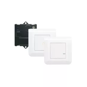   Set inteligent preasociat Legrand Program Mosaic Netatmo alb: micro modul de comutare ON/OFF + 2 întrerupătoare, accesorii complete - 077777L
