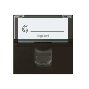  Legrand Program Mosaic RJ45 Cat.6A STP priză 2 module negru mat - 079176L