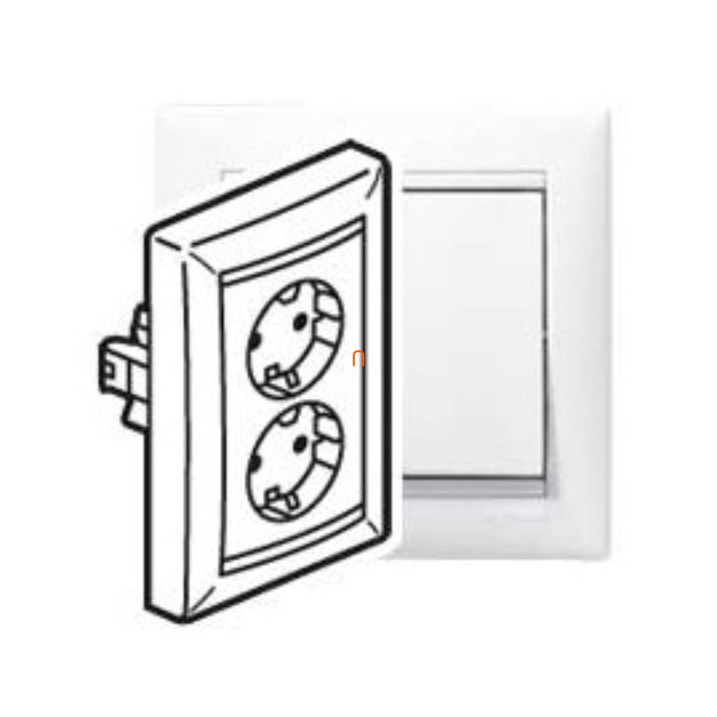 Legrand Valena 2x2P+F priză albă (774400)