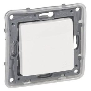 Buton Legrand Niloé NO-NC 6 A IP44, alb - 764515