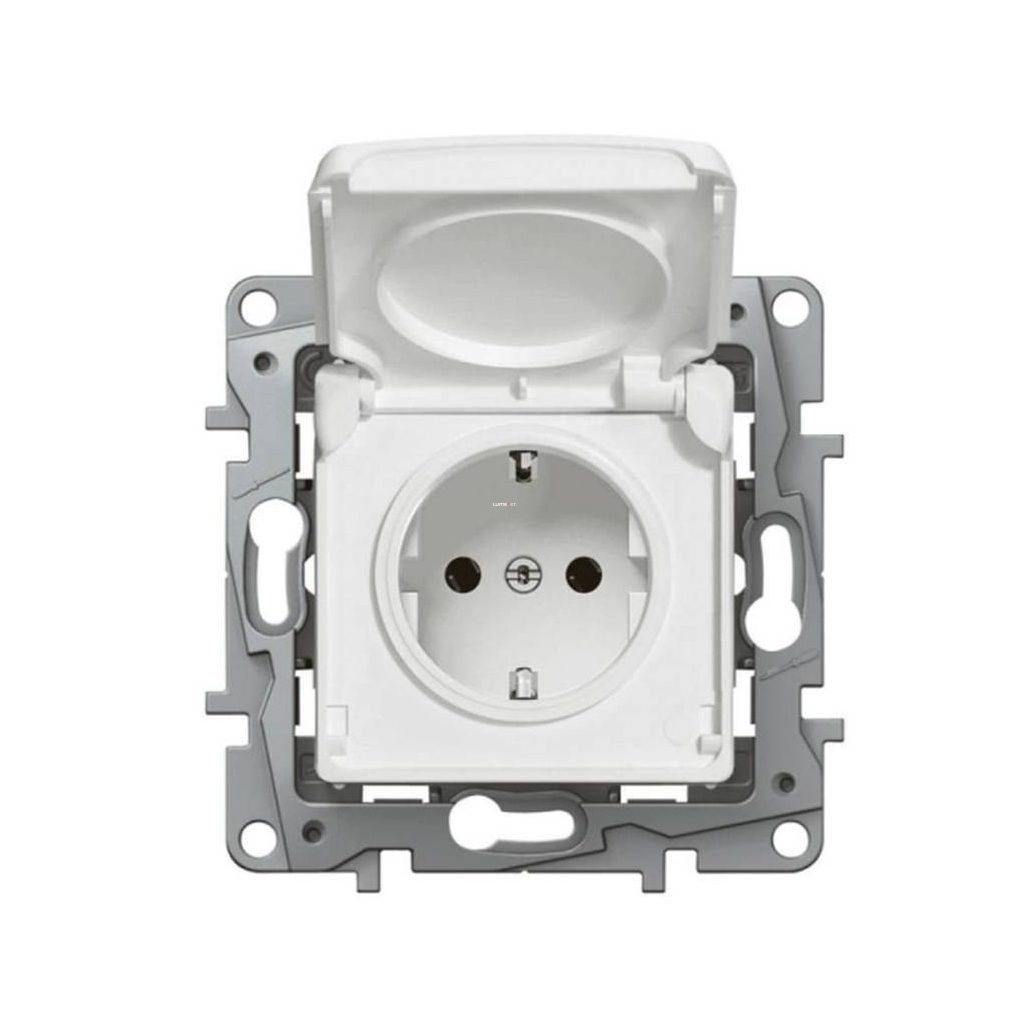 Legrand Niloé alb 2P+F GYV IP44 priză cu capac de siguranță, (764531)
