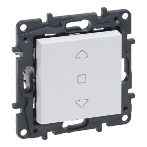   Comutator pentru rulou Legrand Niloé Step (3 poziții) 6A, pentru control direct al motoarelor cu întrerupătoare mecanice de limitare, alb - 863144