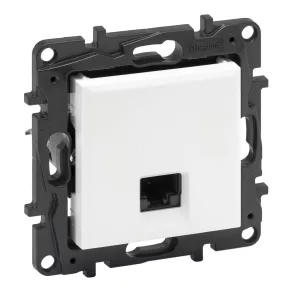 Priză Legrand Niloé Step RJ45 Cat.6 STP, albă - 863165