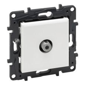   Priză finală Legrand Niloé Step TV tip „F” (1,5 dB), albă - 863175