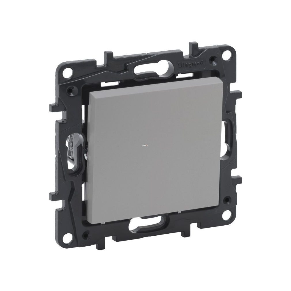 Legrand Niloé Step aluminiu comutator unipolar, 10AX (863301)