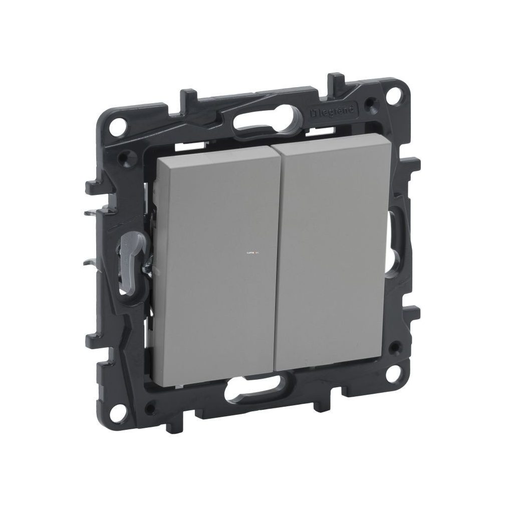 Legrand Niloé Step aluminiu 105 comutator pentru candelabru, 10AX (863305)