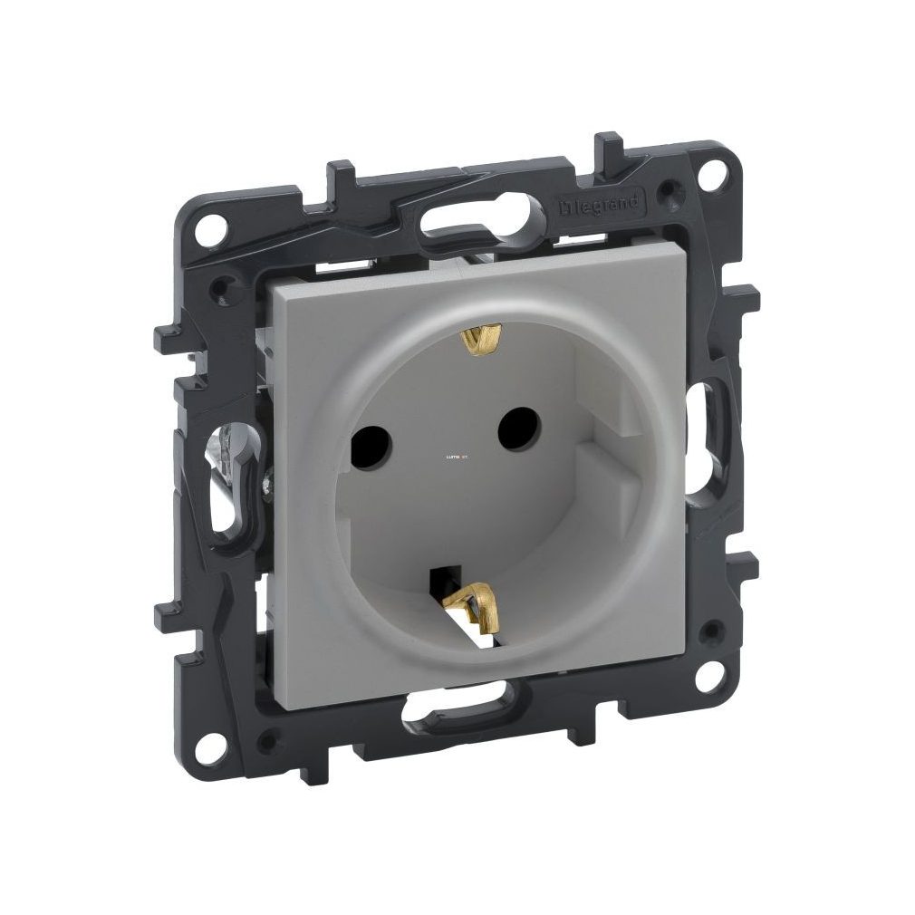 Legrand Niloé Step priză din aluminiu 2P+F (cu șurub) (863321)