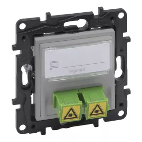 Priză optică Legrand Niloé Step SC/APC, aluminiu - 863371