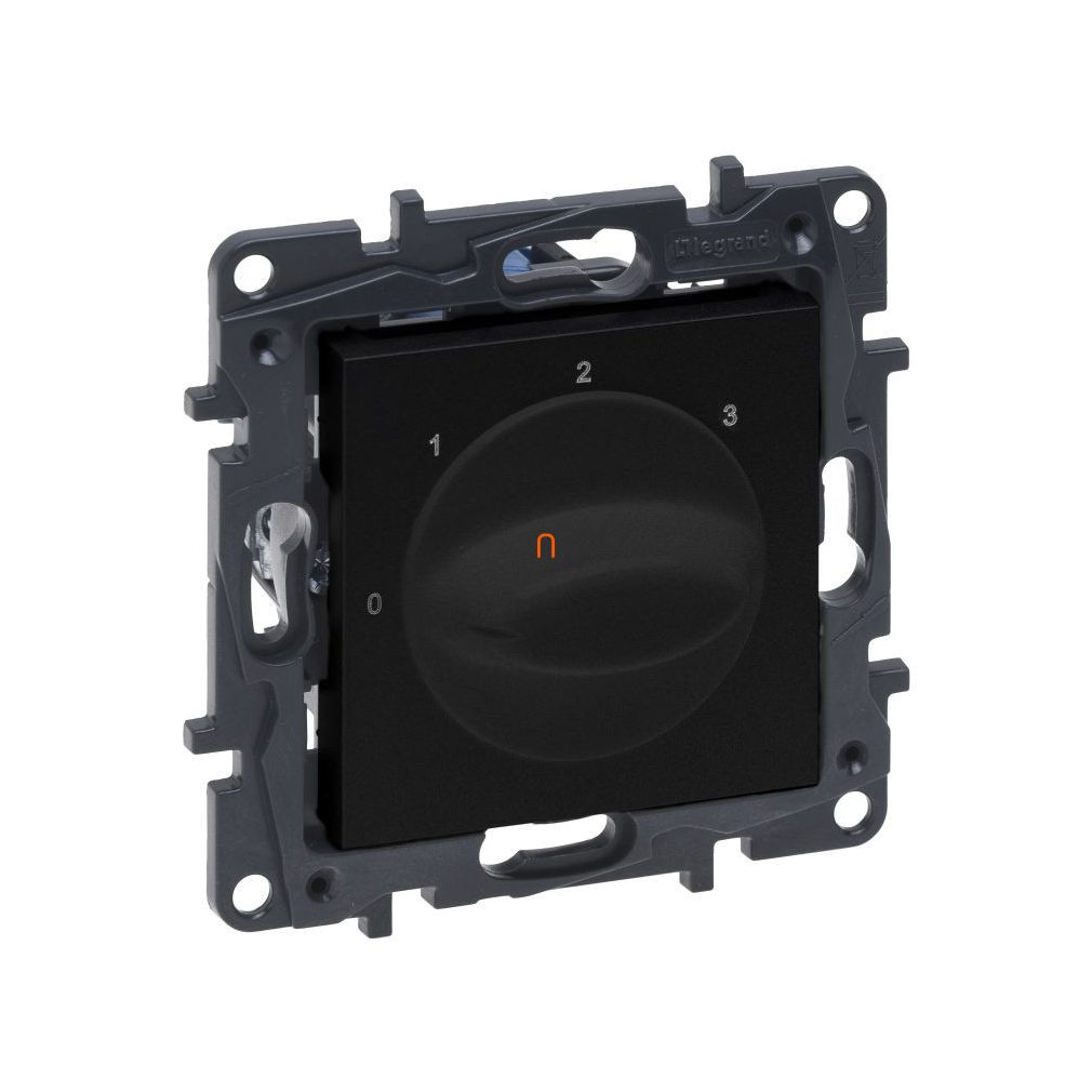 Legrand Niloé Step comutator negru (0, 1, 2, 3) 863545