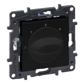 Comutator Legrand Niloé Step (0, 1, 2, 3), negru - 863545