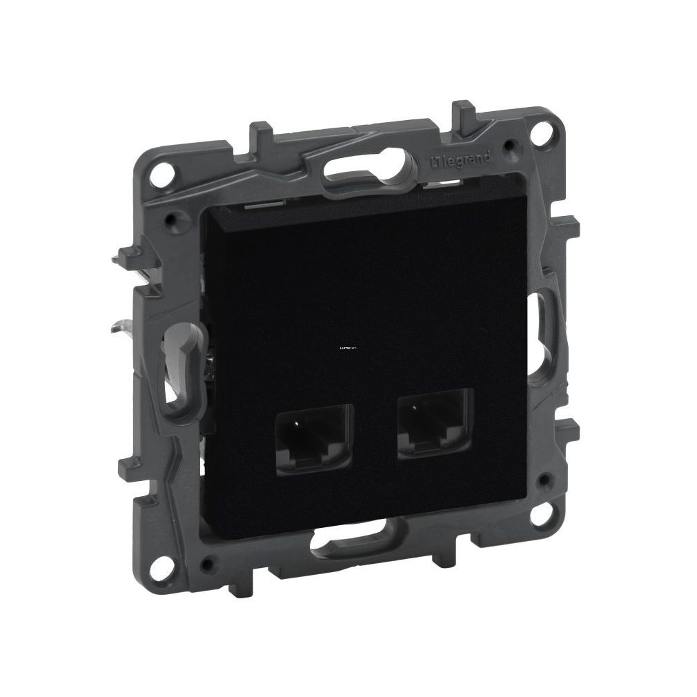 Legrand Niloé Step negru 2xRJ45 Cat.6 UTP soclu 863564