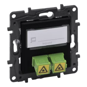 Priză optică Legrand Niloé Step SC/APC, negru - 863571