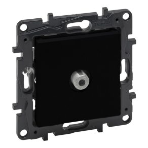   Priză finală Legrand Niloé Step TV tip „F” (1,5 dB), negru - 863575