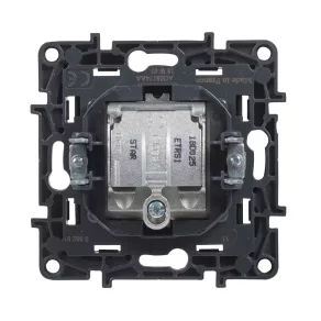  Priză Legrand Niloé Step TV-R-SAT în formă de stea (1,5 dB), negru - 863580