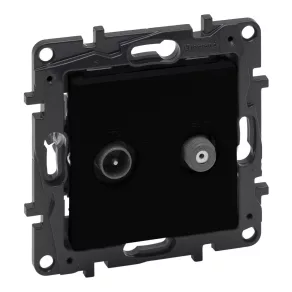   Priză Legrand Niloé Step TV-SAT în formă de stea (1,5 dB), negru - 863583