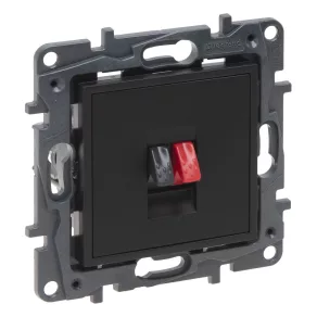 Priză pentru difuzor Legrand Niloé Step, negru - 863585