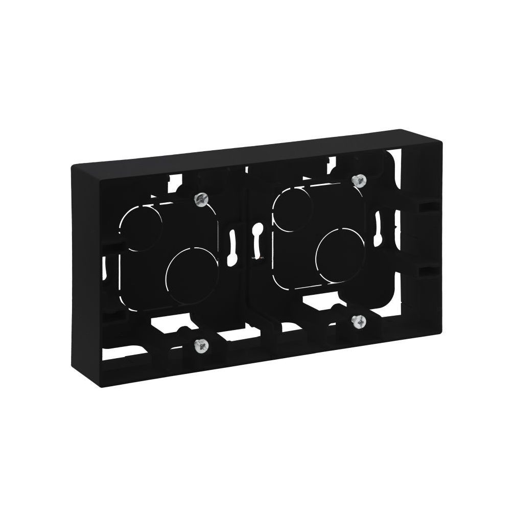 Legrand Niloé Step cutie de evidențiere neagră, dublă 863598