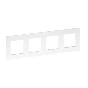 Cadru Legrand Niloé Step 4, alb perlat - 863694