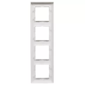 Cadru Legrand Niloé Step 4, aluminiu lustruit - 863894