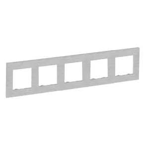 Cadru Legrand Niloé Step 5, aluminiu lustruit - 863895