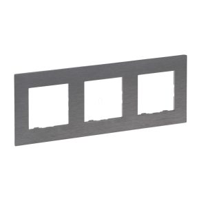 Cadru Legrand Niloé Step 3, gri lustruit - 863993