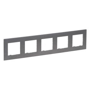 Cadru Legrand Niloé Step 5, gri lustruit - 863995