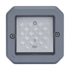   Întrerupător bipolar Legrand Plexo 55 cu indicator luminos 16A, gri - 069528L