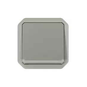   Buton Legrand Plexo 55 unipolar cu indicator luminos 10A, gri - 069533L