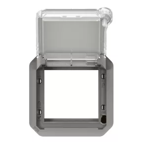   Adaptor Legrand Plexo 55 Program Mosaic cu capac de culoare fum, cu închidere prin fixare, blocabil, gri - 069579L