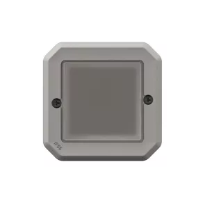   Adaptor Legrand Plexo 55 Program Mosaic cu placă frontală flexibilă, gri - 069587L