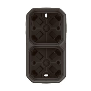   Cutie de montare pe suprafață Legrand Plexo 55 cu 2 prize, membrană, antracit - 069602L
