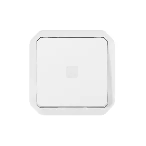   Comutator temporizat Legrand Plexo 55 cu indicator luminos, alb - 069604L