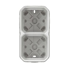   Cutie Legrand Plexo 55 montată la suprafață, cu 2 prize, membrană, albă - 069690L