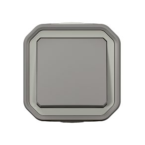   Întrerupător de suprafață Legrand Plexo 55 10A, asamblat, gri - 069711L