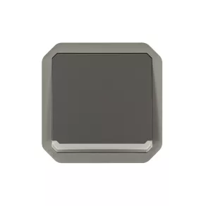   Buton cu contact inversor Legrand Plexo 55 cu indicator luminos 10A, antracit - 069816L