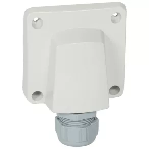   Priză de cablu încastrată Legrand Plexo 55, cu clemă de cablu, 20-32 A, asamblată, gri - 069850L