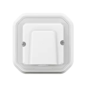   Priză de cablu încastrată Legrand Plexo 55 16 A, asamblată, albă - 069888L