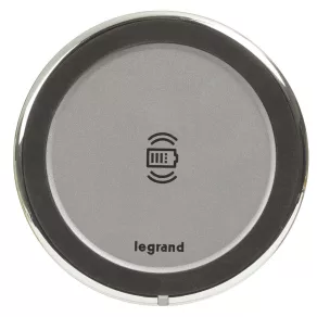   Set de încărcare wireless Legrand, 15 W, IP 44, aluminiu - 077640L