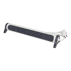   Priză multiplă Legrand Premium 6x2P+F, Safe Control, cu cablu de 1,5 m, albă - 694526