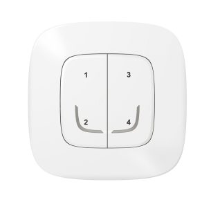   Legrand Valena Allure-Netatmo comutator inteligent wireless cu 4 scenarii (ETV), montat la suprafață, cu 1 cadru, alb - 752568