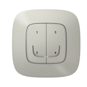   Legrand Valena Allure-Netatmo comutator inteligent wireless cu 4 scenarii (ETV), montat la suprafață, cu 1 cadru, aluminiu - 752768