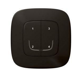   Legrand Valena Allure-Netatmo comutator inteligent wireless cu 4 scenarii (ETV), montat la suprafață, cu 1 cadru, negru - 752868