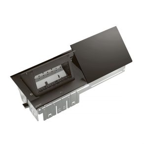   Legrand Incara Pop-up bútorba süllyeszthető, 2x4 modul üres, fekete - 654806