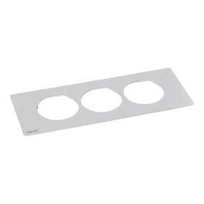   Carcasă Legrand Incara Disq In cu 3 prize, din aluminiu - 654759