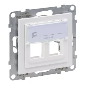 Adaptor dublu Legrand Suno, alb - 721145