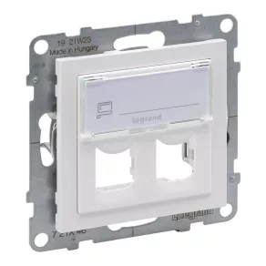 Priză dublă Legrand Suno Systimax, albă - 721146