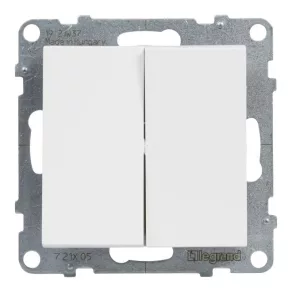   Întrerupător pentru candelabru Legrand Suno alb 105, fără ramă 10AX - 721105